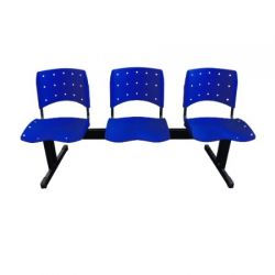 Longarina 3 lugares Polipropileno