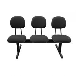 Longarina Secretária 3 lugares